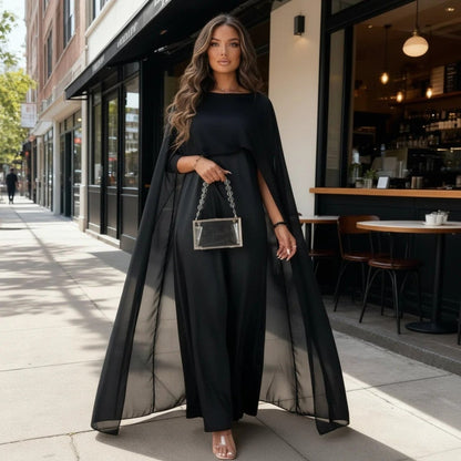 Vestido Maxi em Cetim Elegante - Vestido Maxi - Vessa