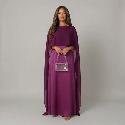 Vestido Maxi em Cetim Elegante - Vestido Maxi - Vessa