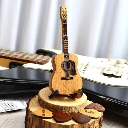 Caixa de Palhetas de Guitarra em Madeira Gravada - Caixa de Palhetas de Guitarra - Vessa