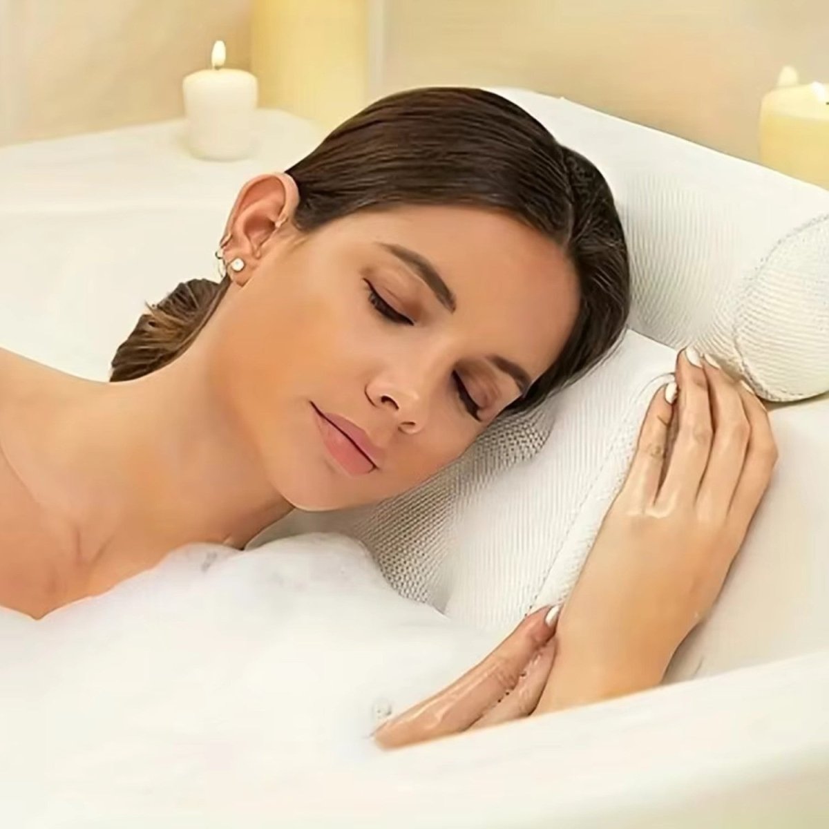 Almofada de Banho Ergonómica para Suporte do Pescoço e Ombros - Almofada de Banho - Vessa