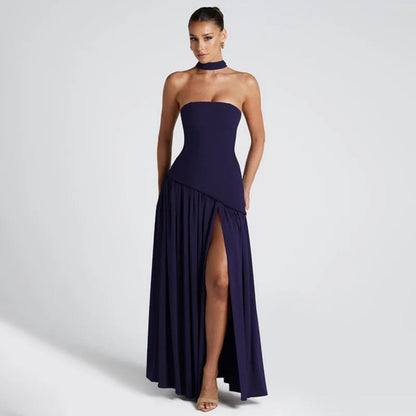 Vestido Maxi com Corpete Justo - Vestido Maxi - Vessa