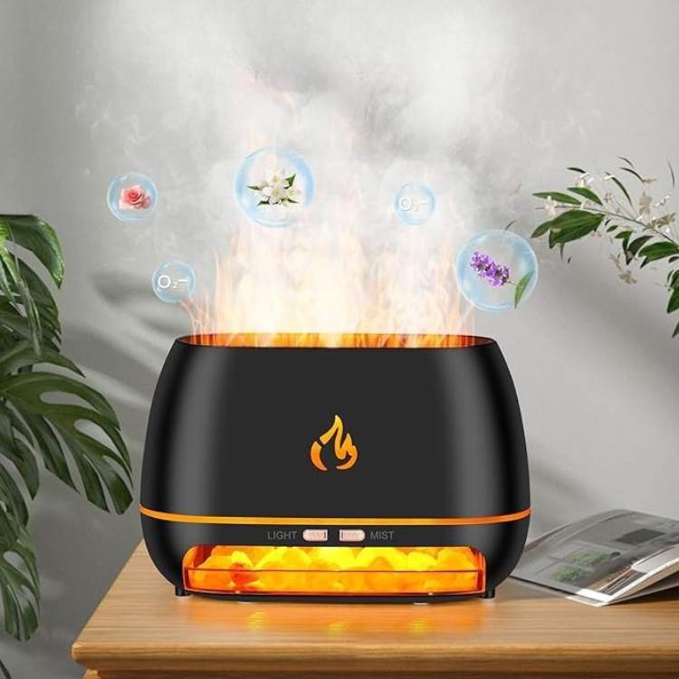 Difusor de Névoa e Chama Himalaia FlameWave - Difusor de Óleo Essencial - Vessa
