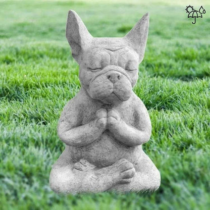 Estátua de Bulldog Francês em Ioga - Estátua de Bulldog - Vessa