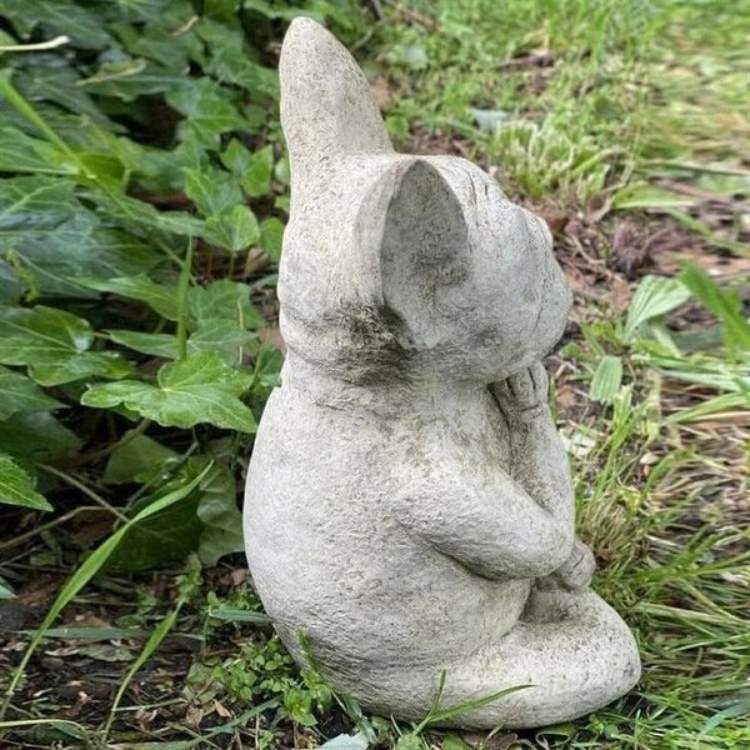 Estátua de Bulldog Francês em Ioga - Estátua de Bulldog - Vessa