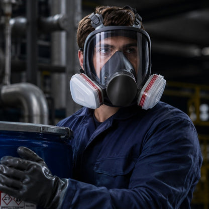Máscara Respiratória Facial Completa contra Gases - Máscara de Gás - Vessa