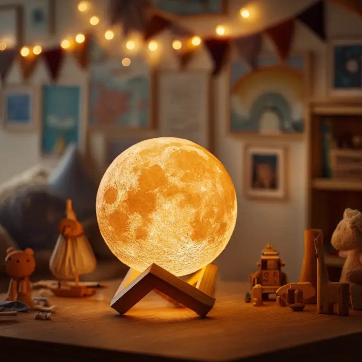 Candeeiro de Mesa Lua Brilhante - Candeeiro de Mesa - Vessa