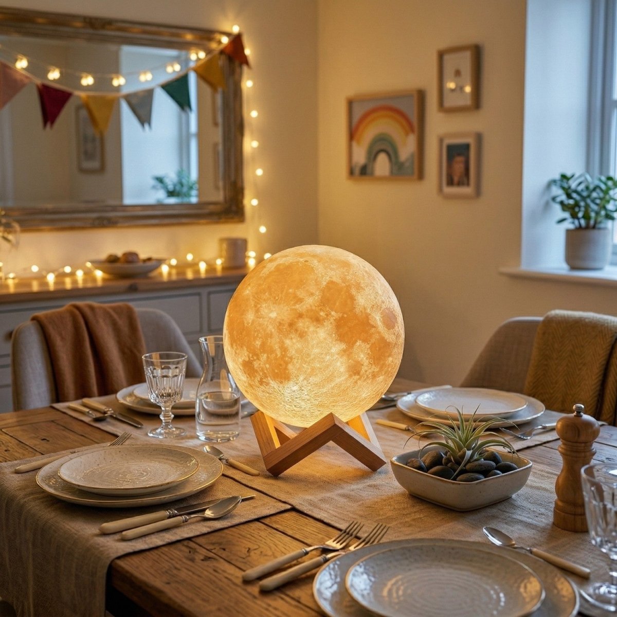 Candeeiro de Mesa Lua Brilhante - Candeeiro de Mesa - Vessa