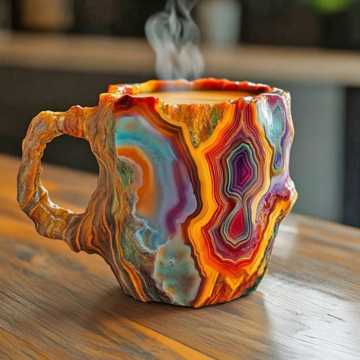 Caneca de Café em Cristal Artesanal - Caneca de Cristal - Vessa