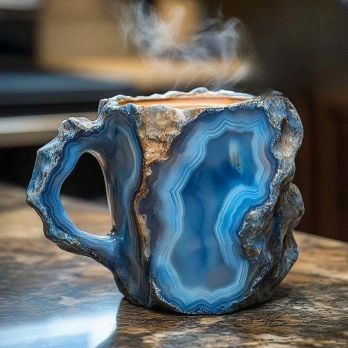 Caneca de Café em Cristal Artesanal - Caneca de Cristal - Vessa