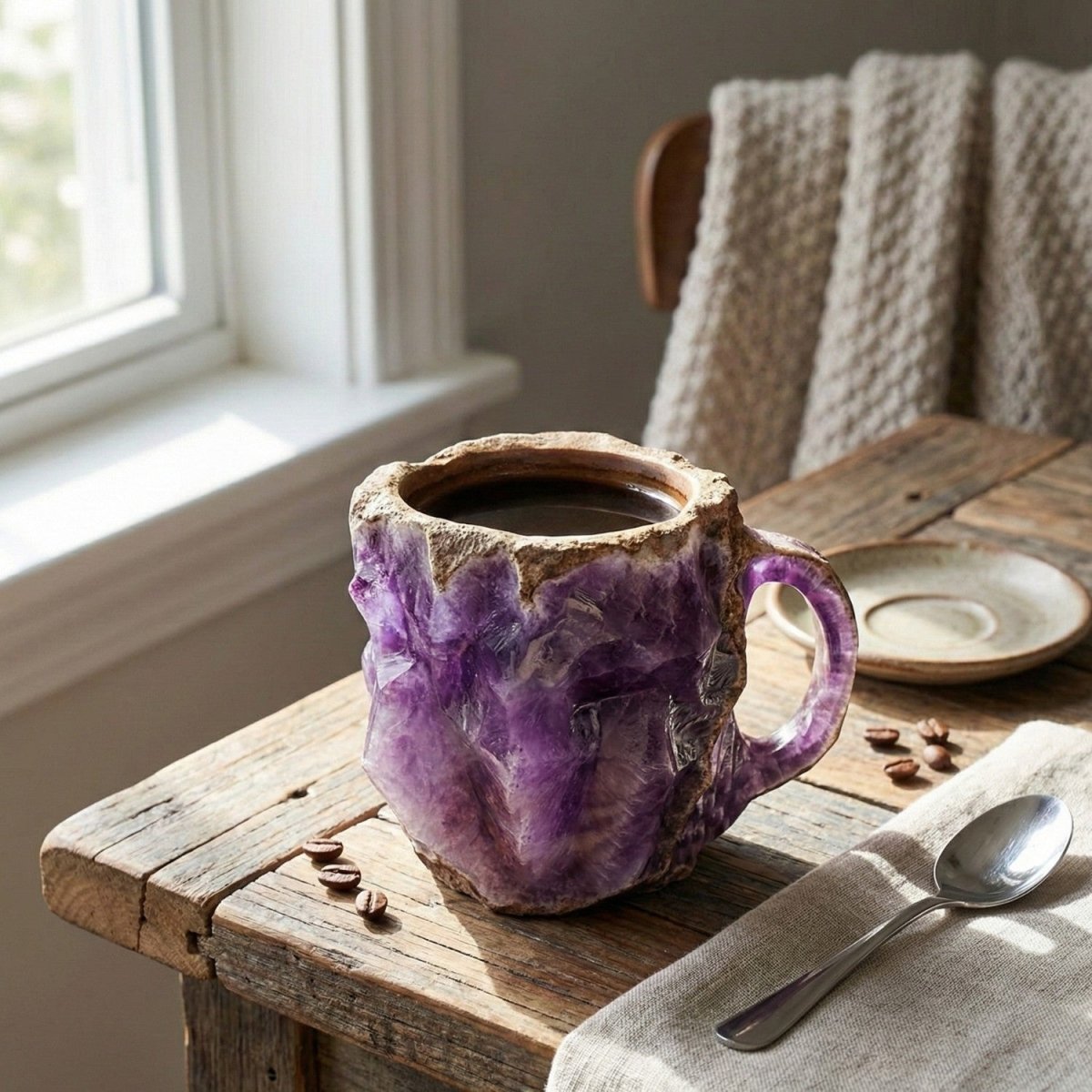 Caneca de Café em Cristal Artesanal - Caneca de Cristal - Vessa
