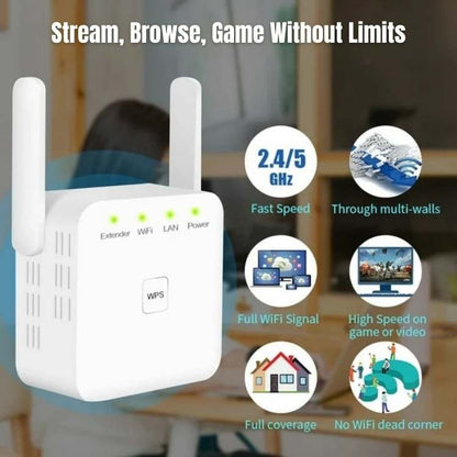 Amplificador WiFi 5G de Alta Velocidade - Amplificador de WiFi - Vessa