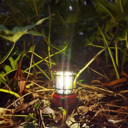 Lanterna de Campismo Recarregável LightMate – LED Estilo Vintage com Luz Regulável - Lanterna de Campismo - Vessa