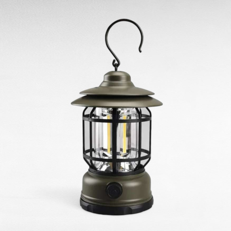 Lanterna de Campismo Recarregável LightMate – LED Estilo Vintage com Luz Regulável - Lanterna de Campismo - Vessa