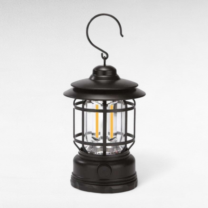 Lanterna de Campismo Recarregável LightMate – LED Estilo Vintage com Luz Regulável - Lanterna de Campismo - Vessa