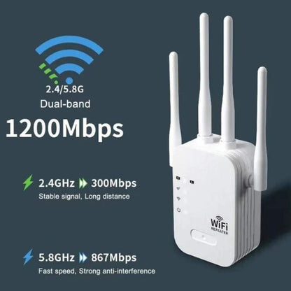 Amplificador WiFi 5G de Exterior de Longo Alcance - Amplificador de WiFi - Vessa