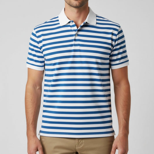 Polo Clássico às Riscas de Verão para Homem - Polo - Vessa