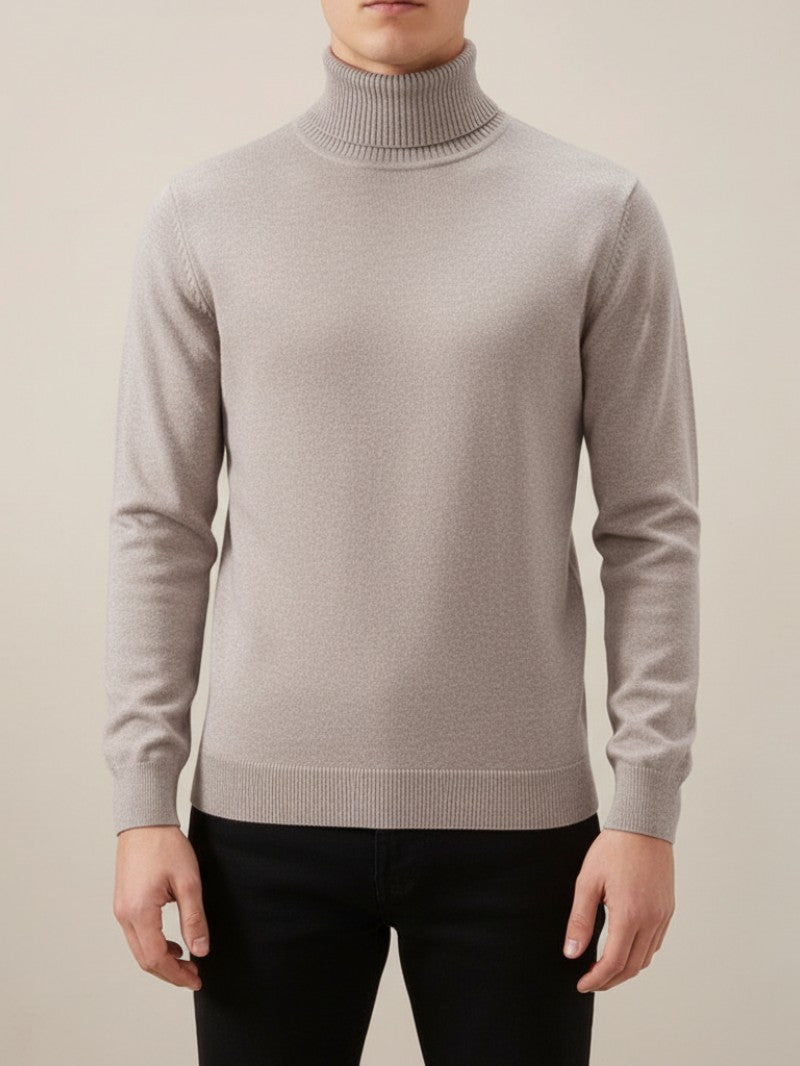 Camisola Clássica de Gola Alta para Homem - Camisola de Homem - Vessa