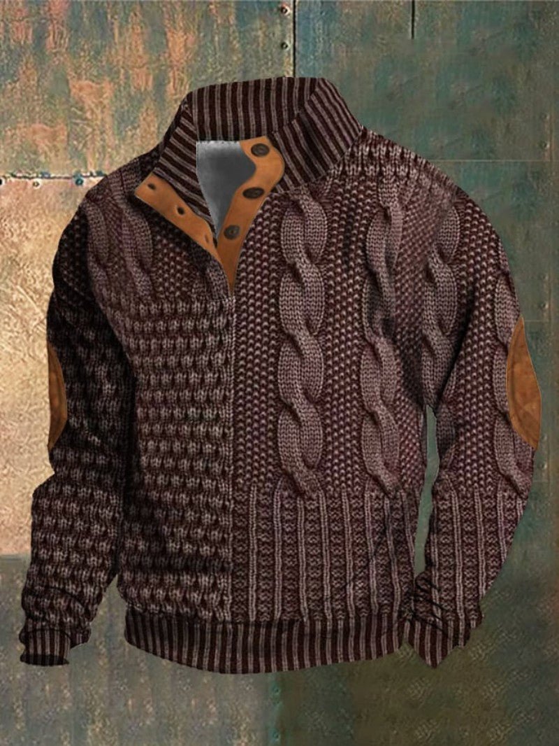 Camisola Clássica de Inverno em Malha para Homem - Camisola de Homem - Vessa