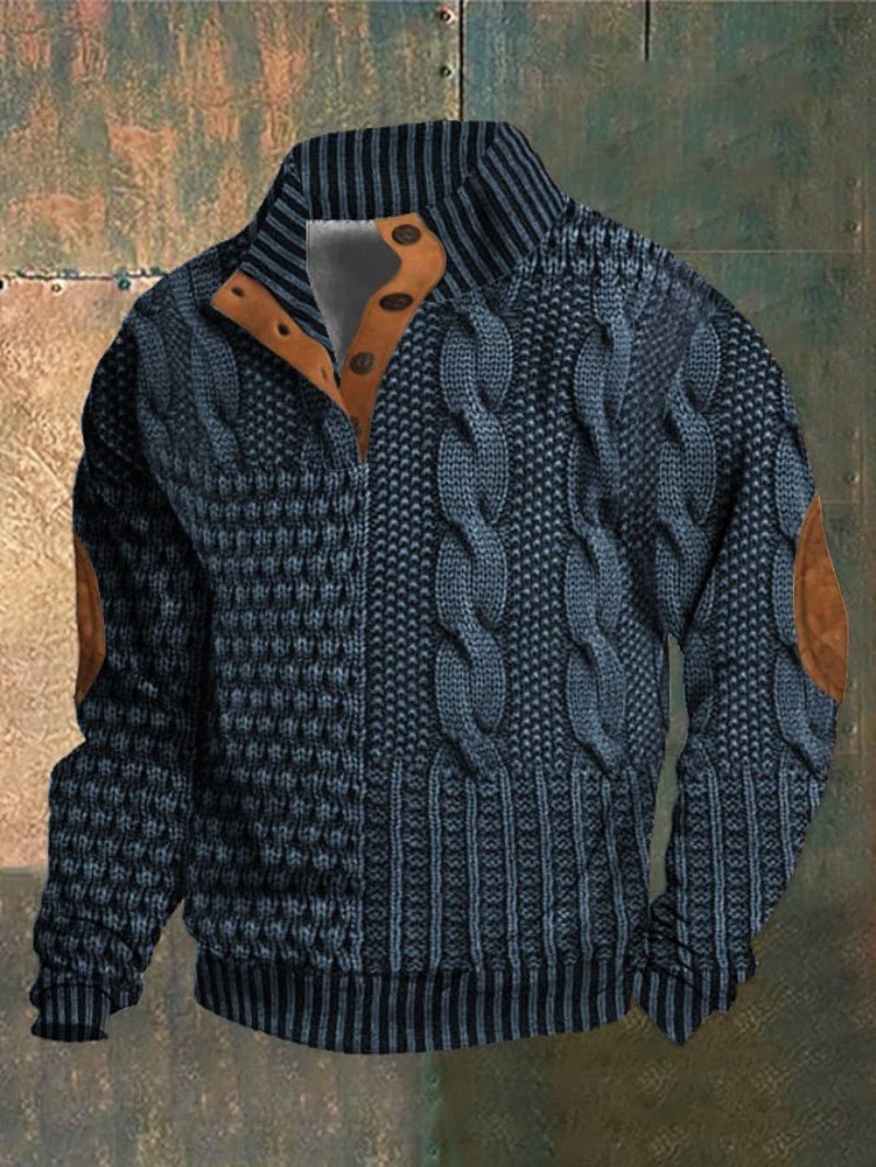 Camisola Clássica de Inverno em Malha para Homem - Camisola de Homem - Vessa