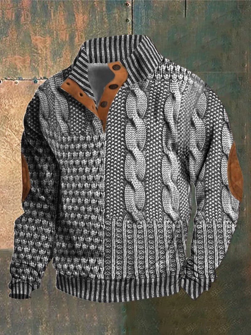 Camisola Clássica de Inverno em Malha para Homem - Camisola de Homem - Vessa