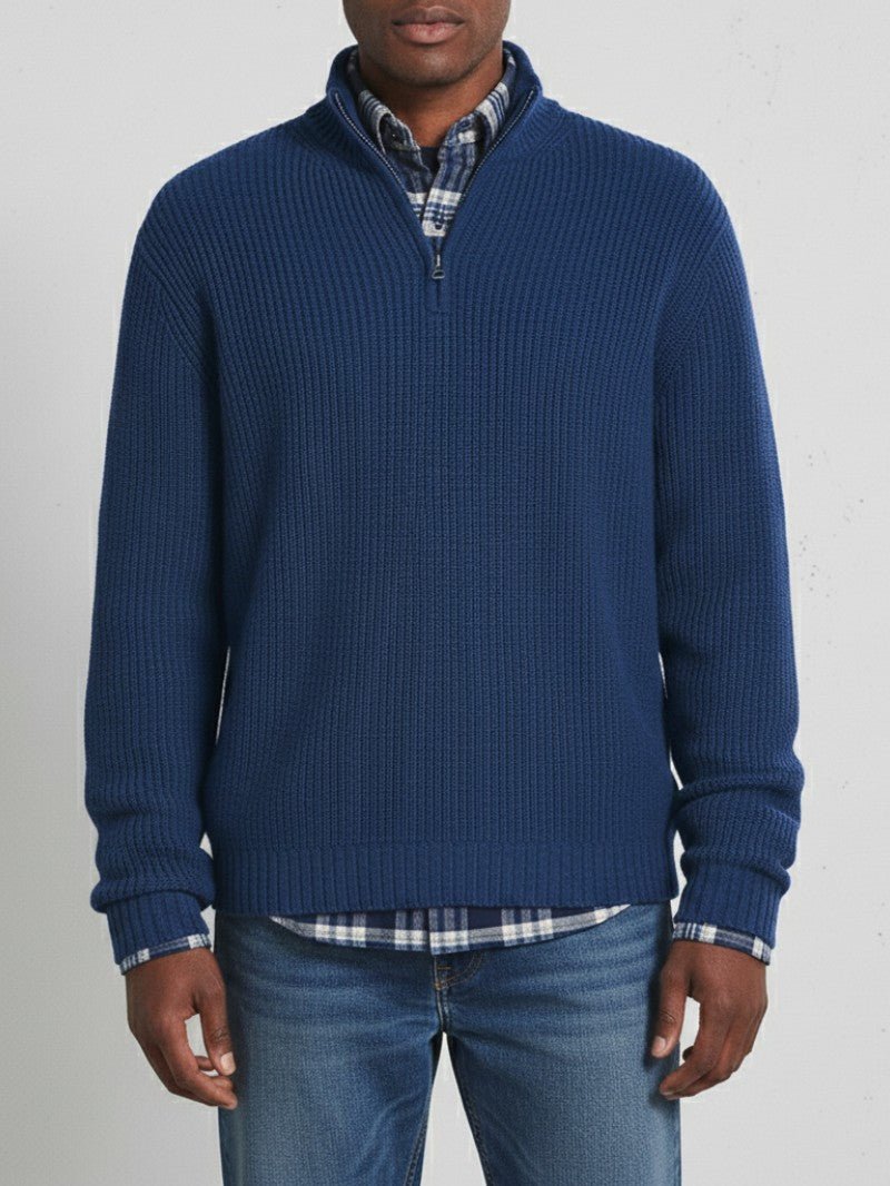 Camisola de Malha com Meio Fecho para Homem - Camisola de Homem - Vessa
