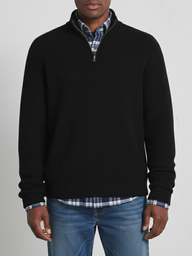 Camisola de Malha com Meio Fecho para Homem - Camisola de Homem - Vessa