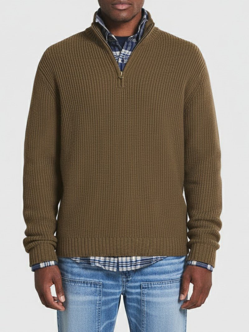 Camisola de Malha com Meio Fecho para Homem - Camisola de Homem - Vessa