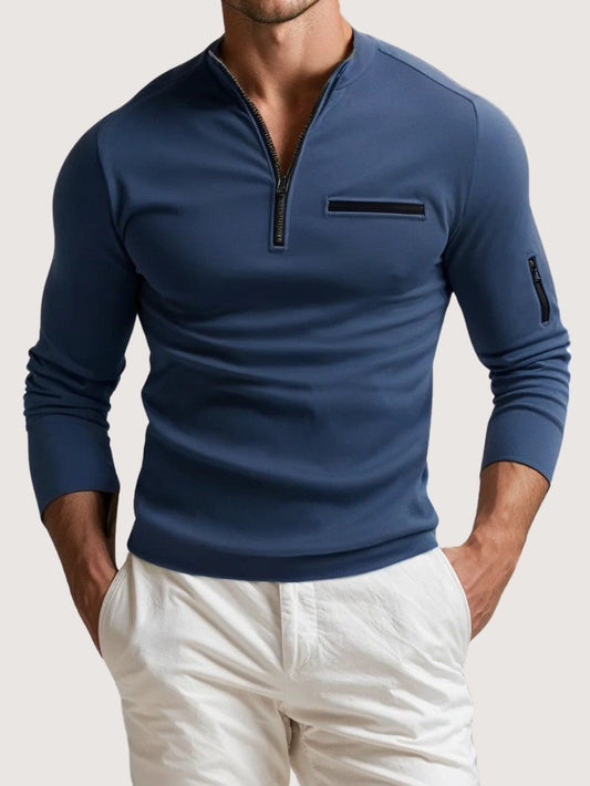Camisola de Luxo com Fecho a Um Quarto para Homem - Camisola de Homem - Vessa
