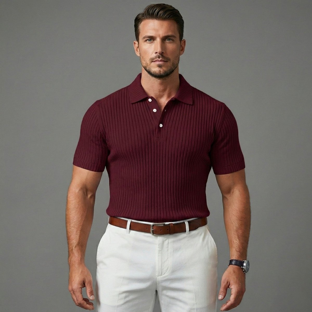 Polo Canelado de Verão para Homem - Polo - Vessa