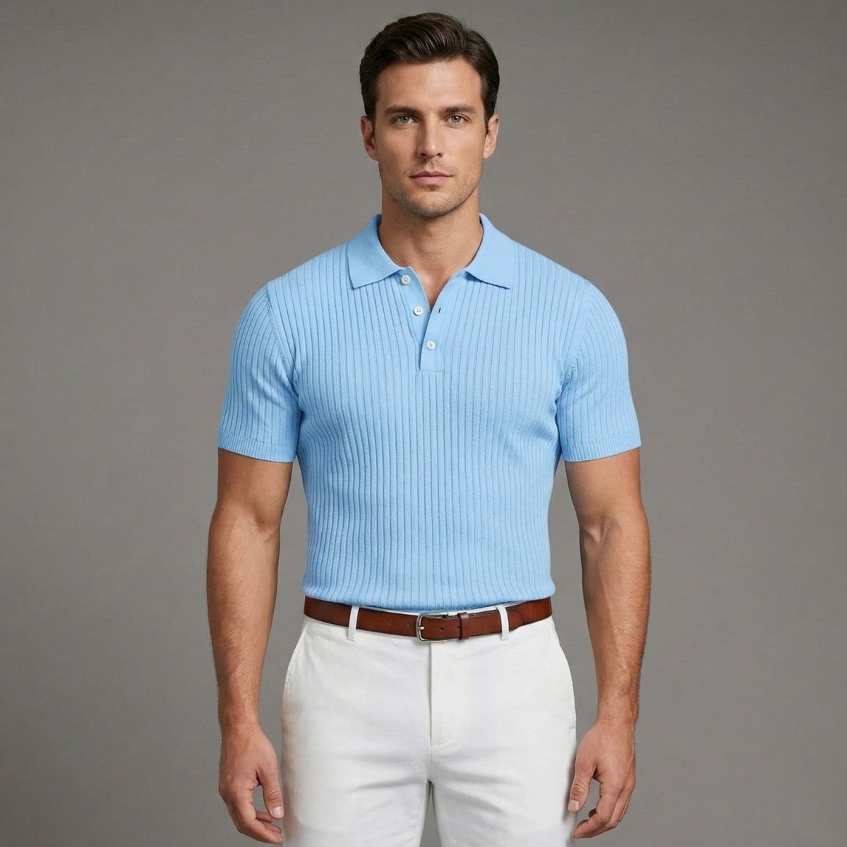 Polo Canelado de Verão para Homem - Polo - Vessa