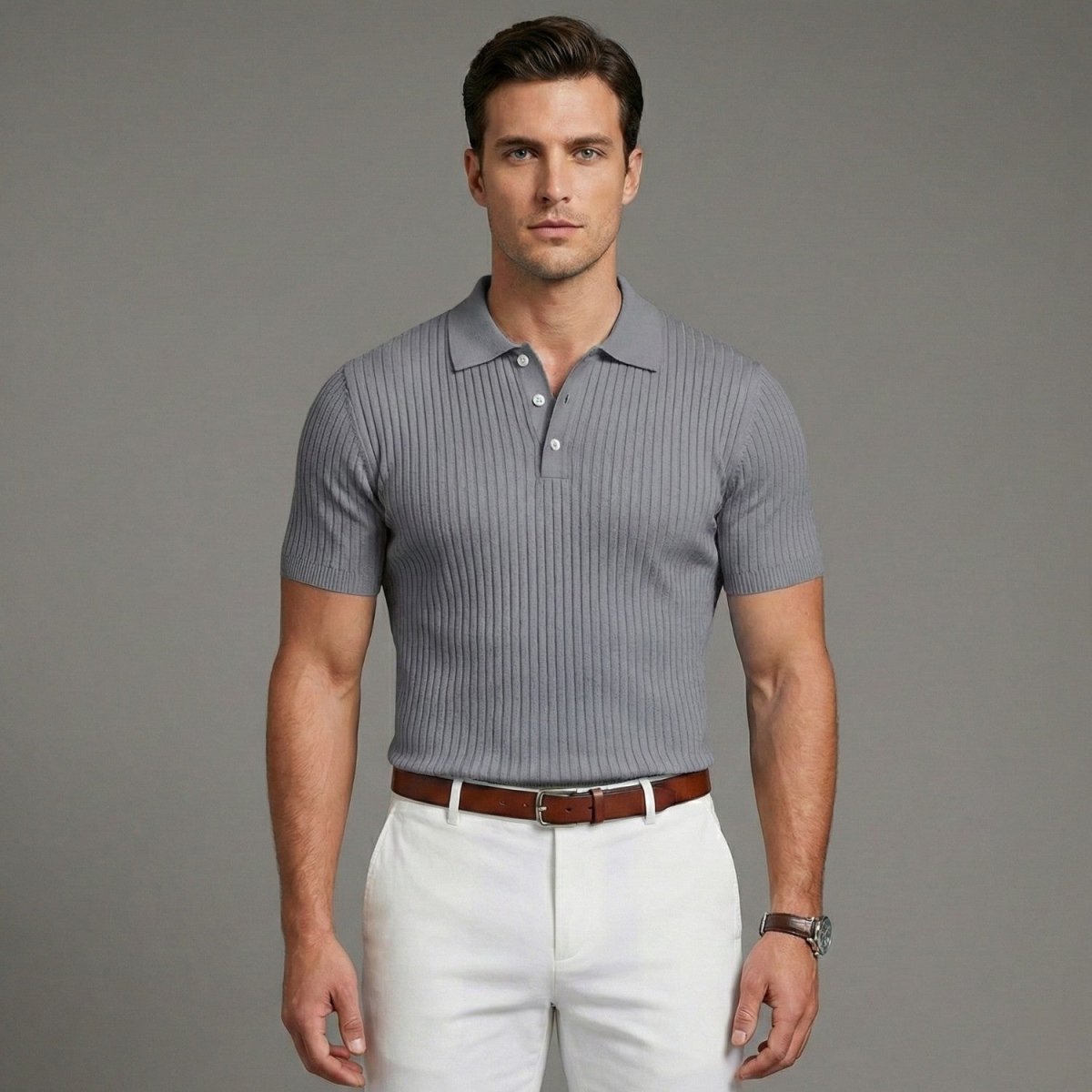 Polo Canelado de Verão para Homem - Polo - Vessa