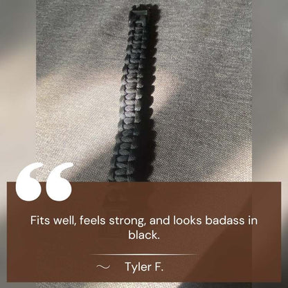 Pulseira de Sobrevivência em Paracord de Grau Militar - Pulseira de Paracord - Vessa