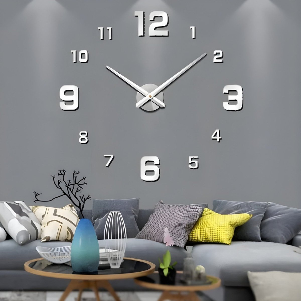 Relógio de Parede Decorativo Grande e Moderno - Relógio de Parede - Vessa