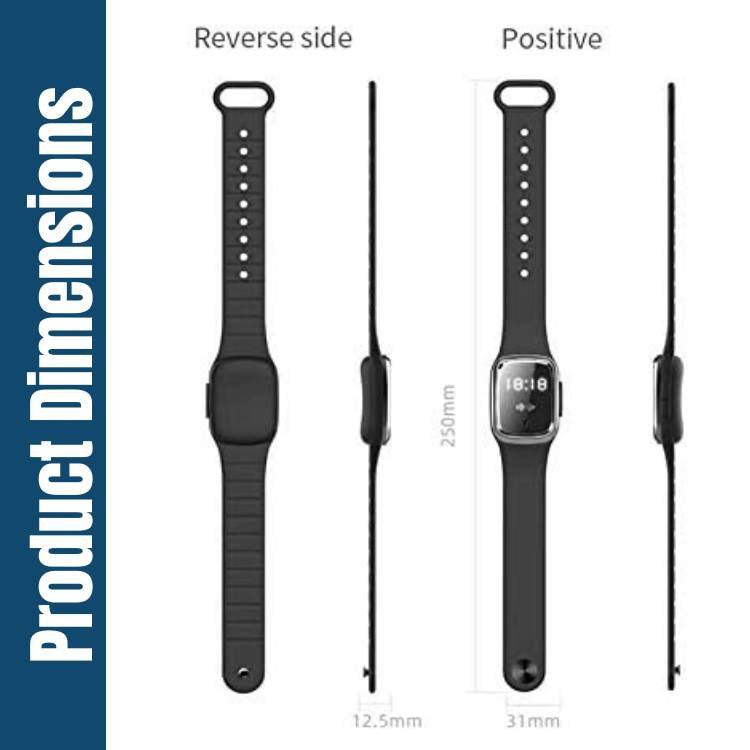 Pulseira Repelente Ultrassónica Mosquito Guard - Pulseira Repelente de Mosquitos - Vessa