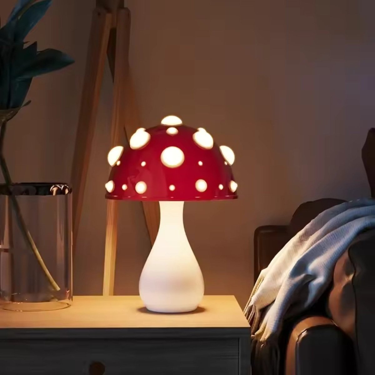 Candeeiro de Mesa LED Cogumelo - Candeeiro de Cabeceira - Vessa
