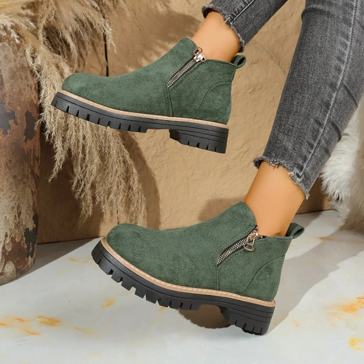 Botas de Tornozelo Ortopédicas para Conforto - Botas de Tornozelo Ortopédicas - Vessa