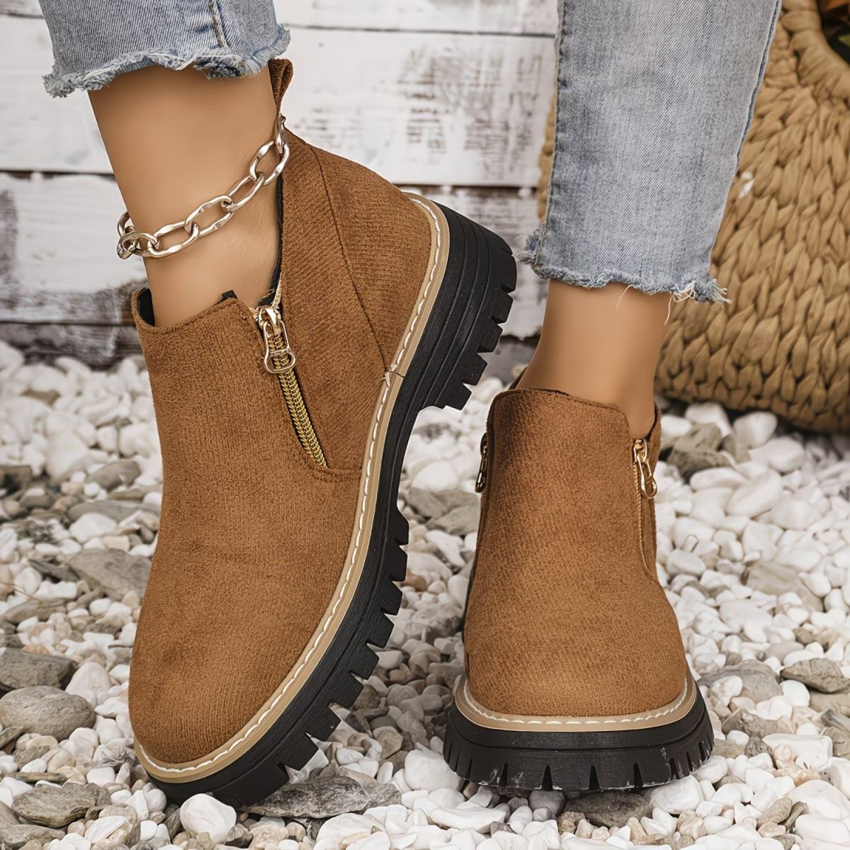 Botas de Tornozelo Ortopédicas para Conforto - Botas de Tornozelo Ortopédicas - Vessa
