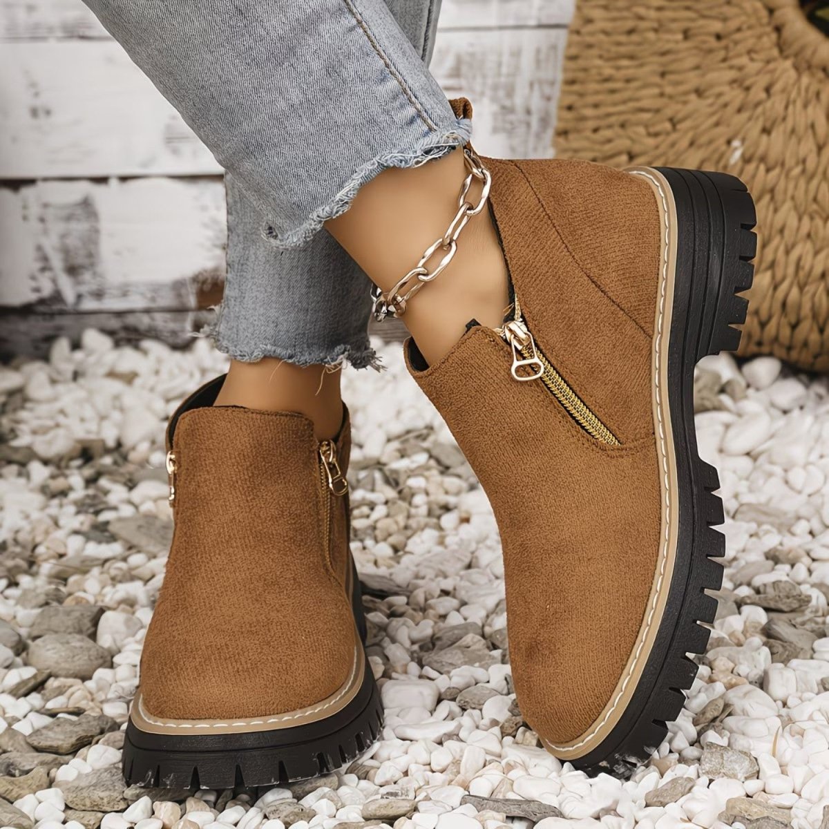 Botas de Tornozelo Ortopédicas para Conforto - Botas de Tornozelo Ortopédicas - Vessa