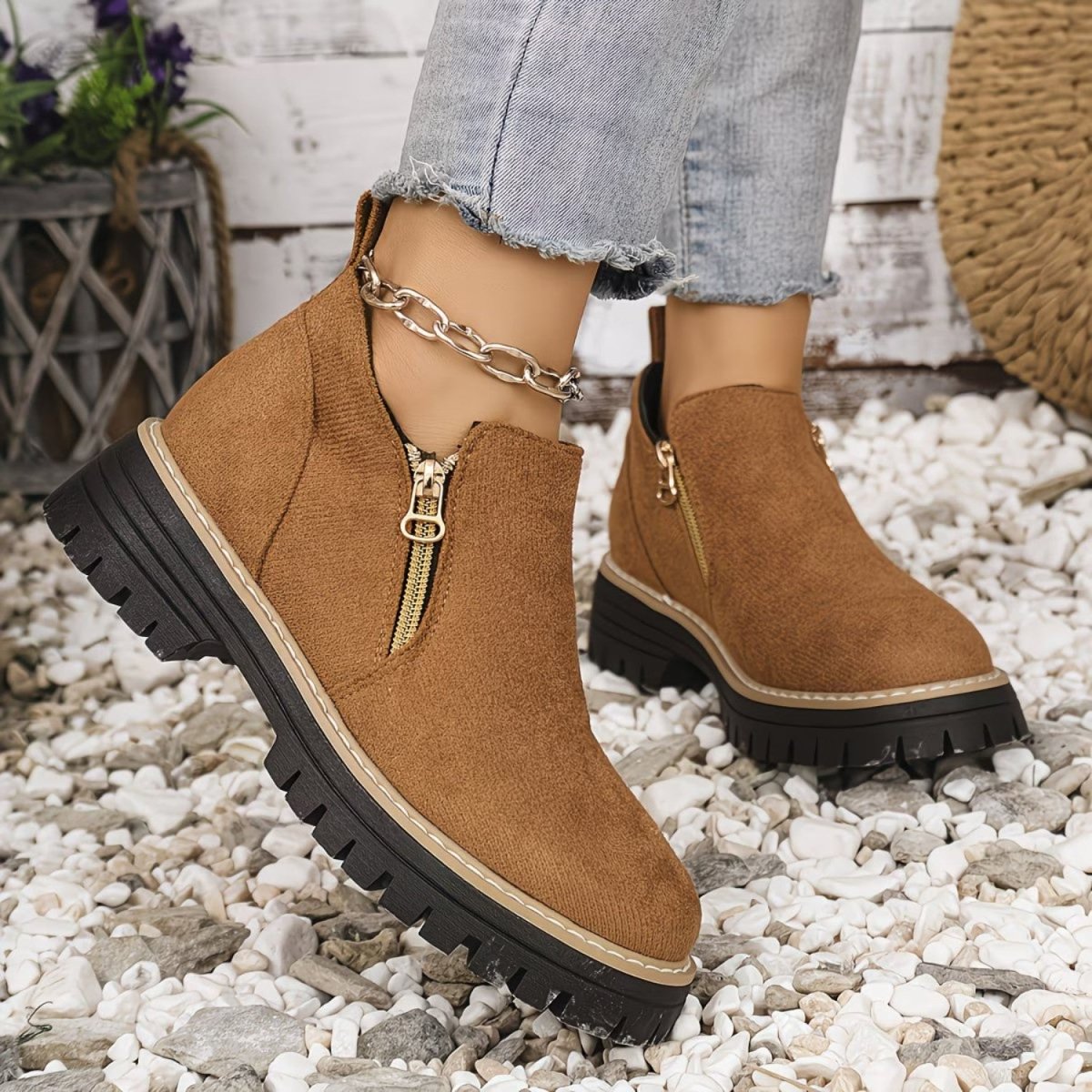 Botas de Tornozelo Ortopédicas para Conforto - Botas de Tornozelo Ortopédicas - Vessa