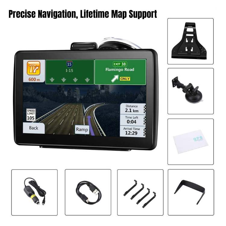 Sistema de Navegação PathFinder Plus 7" - Sistema de Navegação para Carro - Vessa