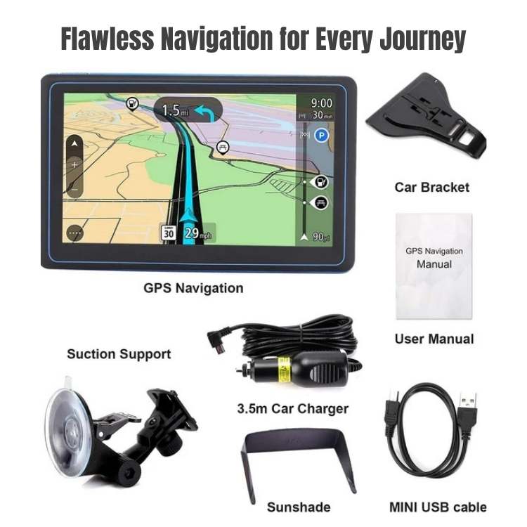 Sistema de Navegação PathFinder Plus 7" - Sistema de Navegação para Carro - Vessa