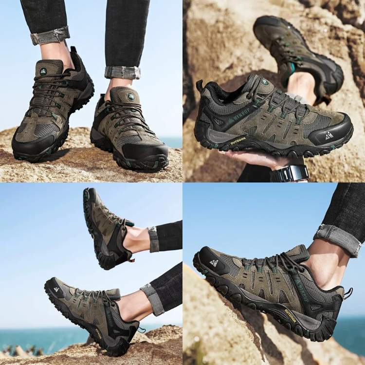 Sapatos de Caminhada Impermeáveis PeakTrail para Homem - Sapatos de Caminhada - Vessa