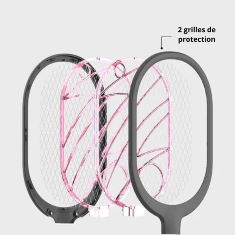 Raquete Elétrica Recarregável Anti-Insetos PestZap – 2 em 1 Raquete e Candeeiro - Raquete Anti-Insetos - Vessa