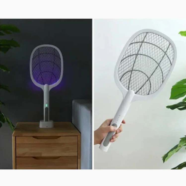 Raquete Elétrica Recarregável Anti-Insetos PestZap – 2 em 1 Raquete e Candeeiro - Raquete Anti-Insetos - Vessa