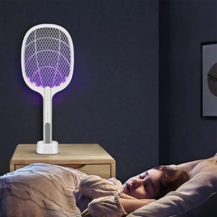 Raquete Elétrica Recarregável Anti-Insetos PestZap – 2 em 1 Raquete e Candeeiro - Raquete Anti-Insetos - Vessa