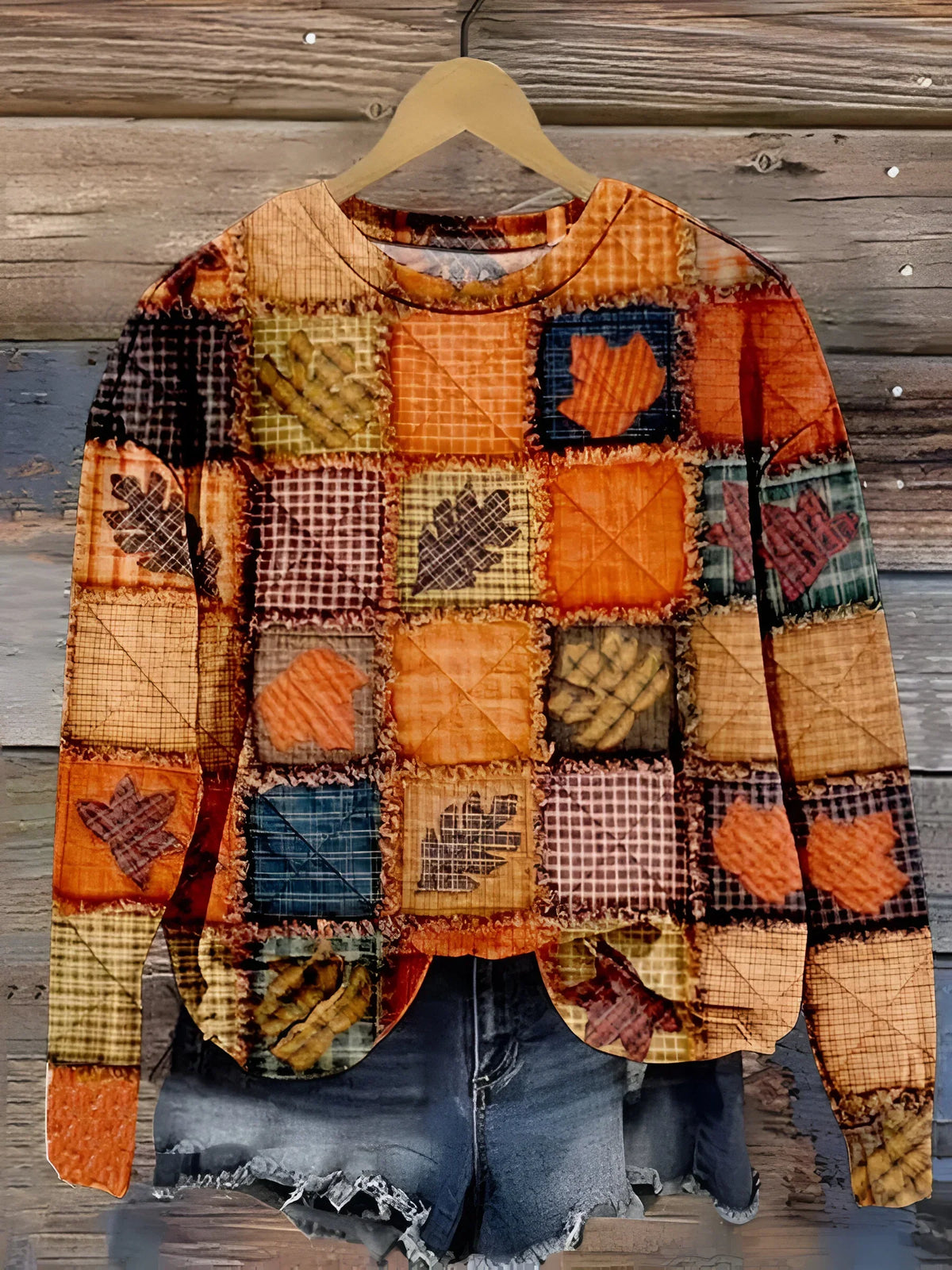 Evelien - Camisola Macia em Patchwork