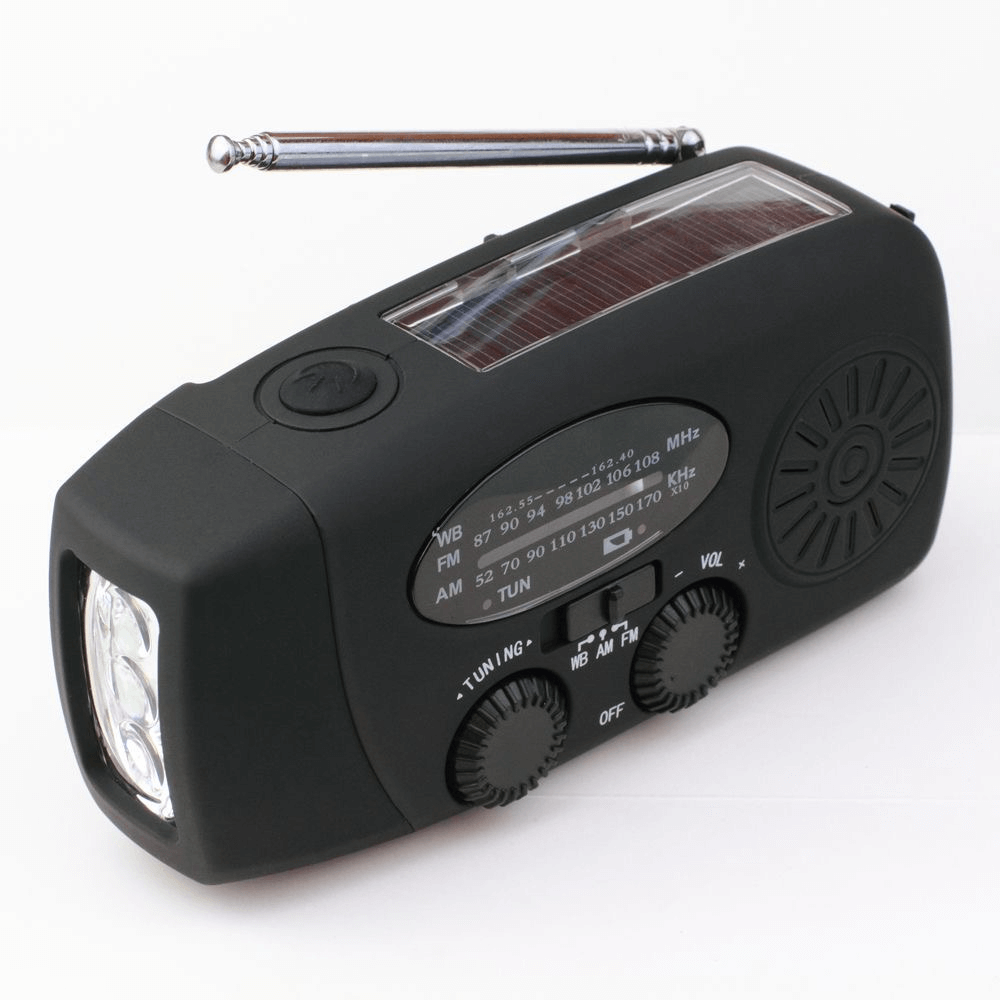Rádio de Manivela Portátil Multifunção - Rádio de Manivela - Vessa