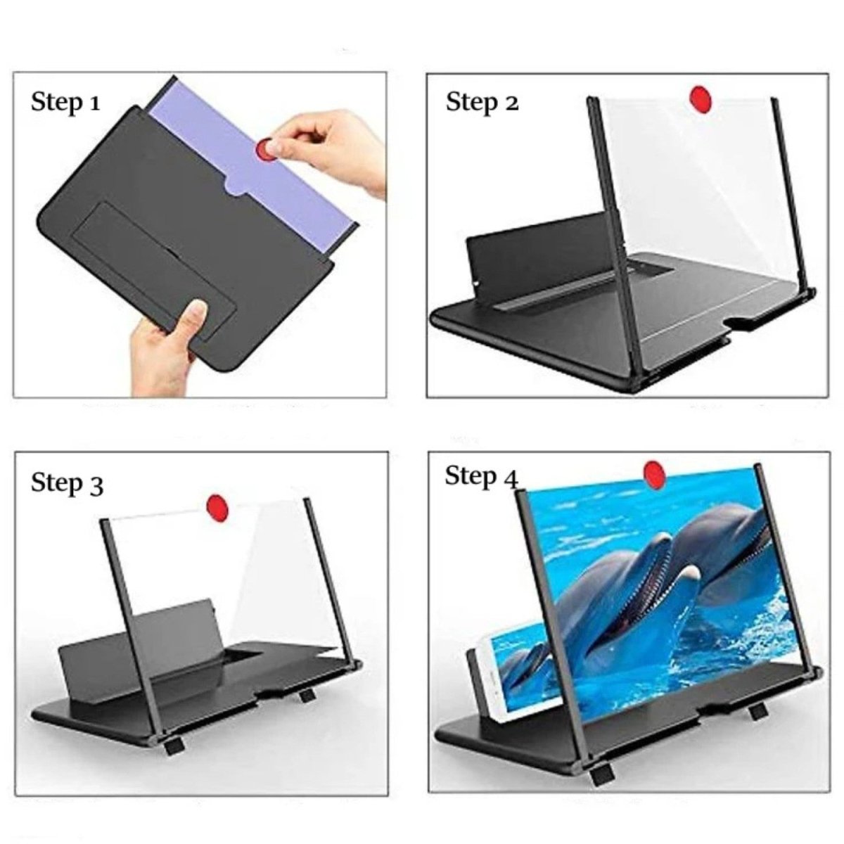 Ampliador de Ecrã de Smartphone Portátil - Ampliador de Ecrã - Vessa