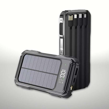 Carregador Solar 20.000mAh PowerFlex - Power Bank Portátil - Vessa