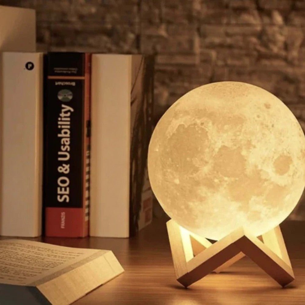 Candeeiro de Mesa Lua Radiante - Candeeiro de Lua - Vessa